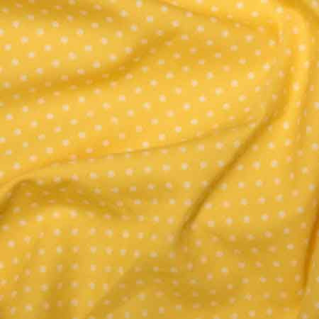 Cotton Poplin CP0009 3mm Lemon Spot - The Fabric Bee