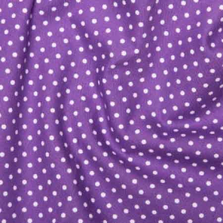 Cotton Poplin CP0009 3mm Purple Spot - The Fabric Bee
