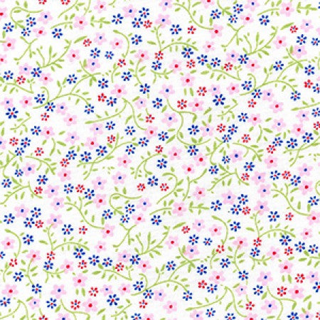 Cotton Poplin Ditsy Floral Pink - The Fabric Bee