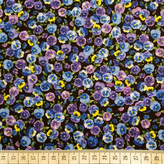 Timeless Treasures Fabric C7721 Pansy Paradise F6871