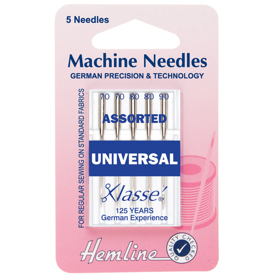 Klasse Sewing Machine Needles - Universal Assorted H100.99 - The Fabric Bee