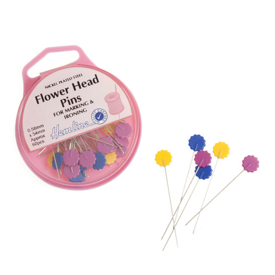 Flower Head Pins H707 - The Fabric Bee