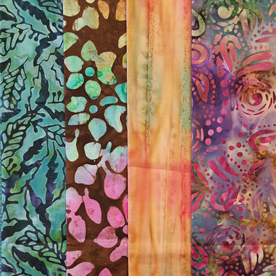 Batik 4 Fat Quarter Pack C