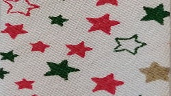 Bias Binding Polyester/Cotton 18mm Stars on Ivory