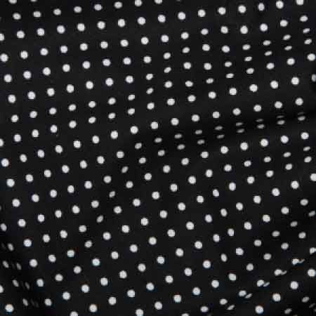 Cotton Poplin CP0009 3mm Black Spot - The Fabric Bee