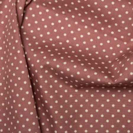 Cotton Poplin CP0009 3mm Deep Rose Spot - The Fabric Bee