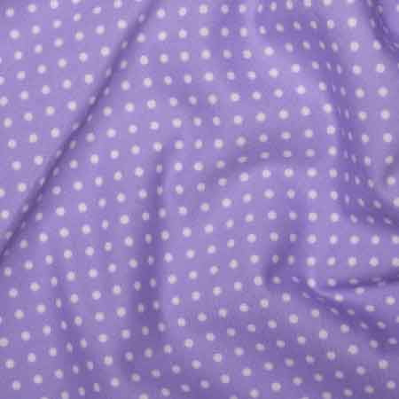 Cotton Poplin CP0009 3mm Lilac Spot - The Fabric Bee