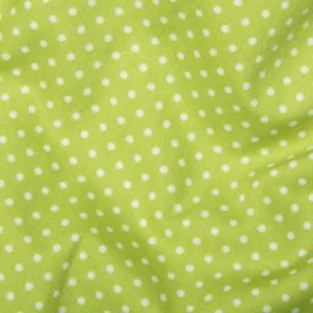 Cotton Poplin CP0009 3mm Lime Spot - The Fabric Bee