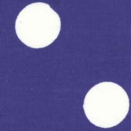 Cotton Poplin CP0076 22mm Royal Spot - The Fabric Bee