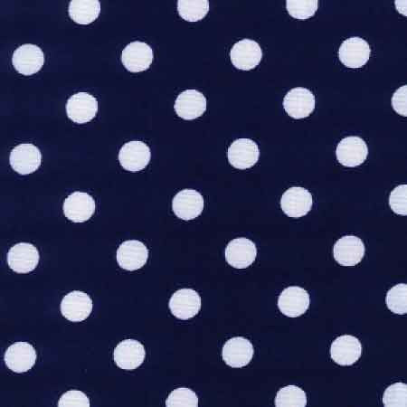 Cotton Poplin CP0078 7mm Navy Spot - The Fabric Bee