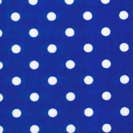 Cotton Poplin CP0078 7mm Royal Spot - The Fabric Bee