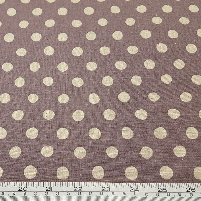 Sevenberry Cotton/Flax Blend - Spots 88185D2-6 Dusky Mauve - The Fabric Bee