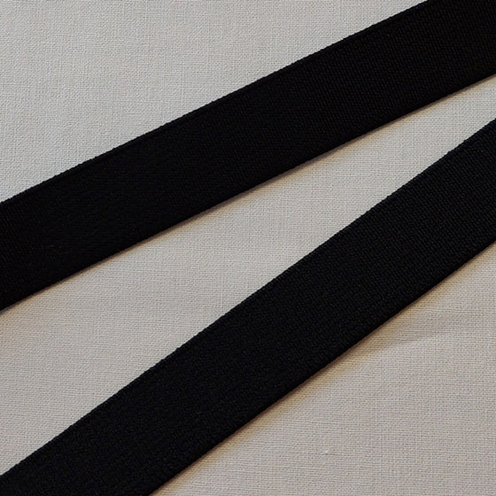 Black Elastic 25mm Wide