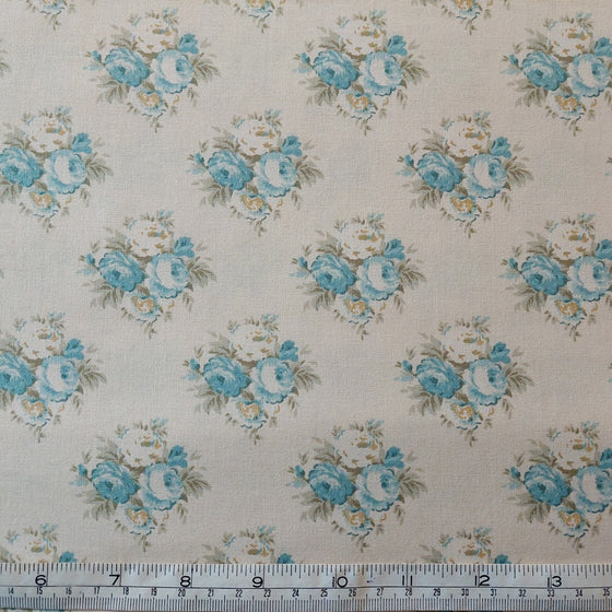 Tilda Patchwork Fabric Blue Floral F3177
