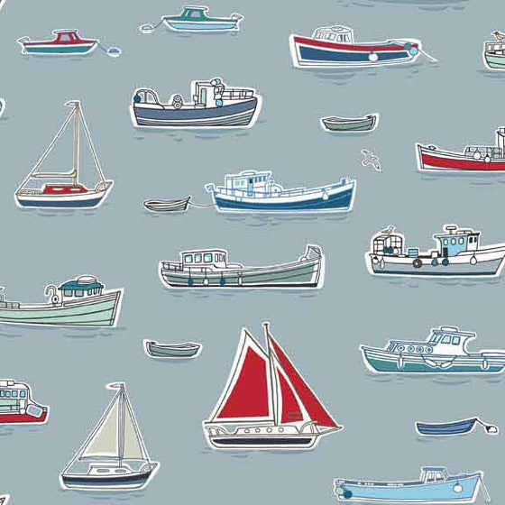 Makower Marina Boats 1768/S F5657 - The Fabric Bee