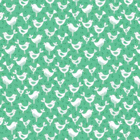 Makower UK Fantasy Birds 1820/T F5834 - The Fabric Bee