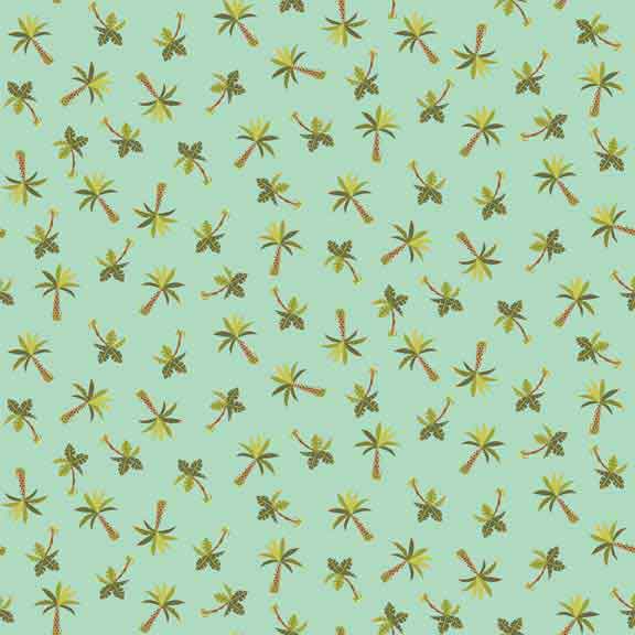 Makower UK Rex - Palm Tree Fabric - 1898/T F6426 - The Fabric Bee