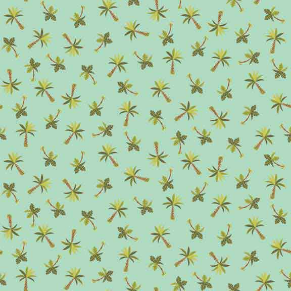 Makower UK Rex - Palm Tree Fabric - 1898/T F6426 - The Fabric Bee