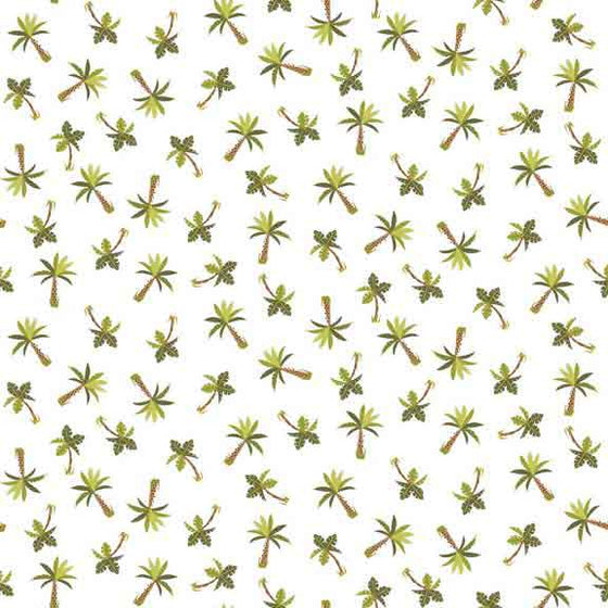 Makower UK Rex - Palm tree Fabric - 1898/Q F6428 - The Fabric Bee