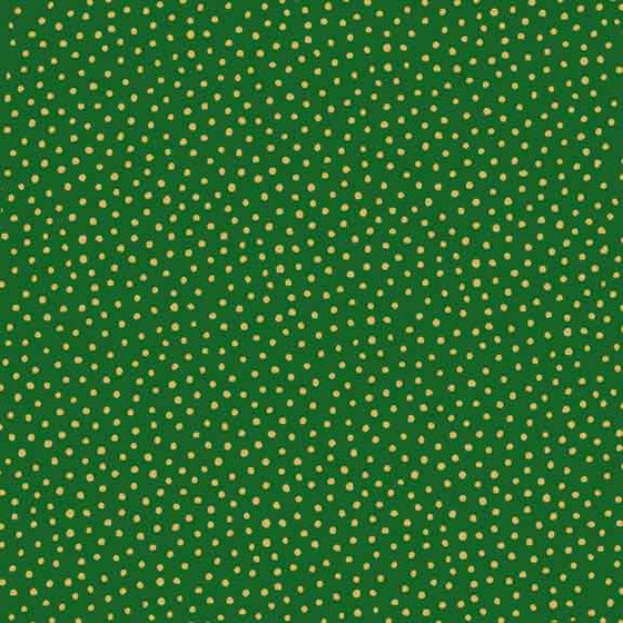 Makower UK Metallic Spot Green 1932/G F6525 - The Fabric Bee