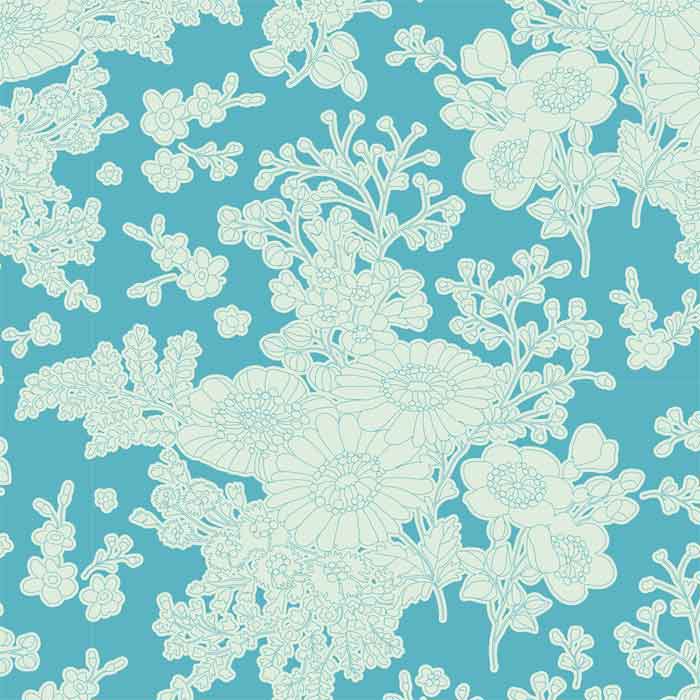 Tilda Patchwork Fabric Sunkiss Imogen Teal F6606 - The Fabric Bee