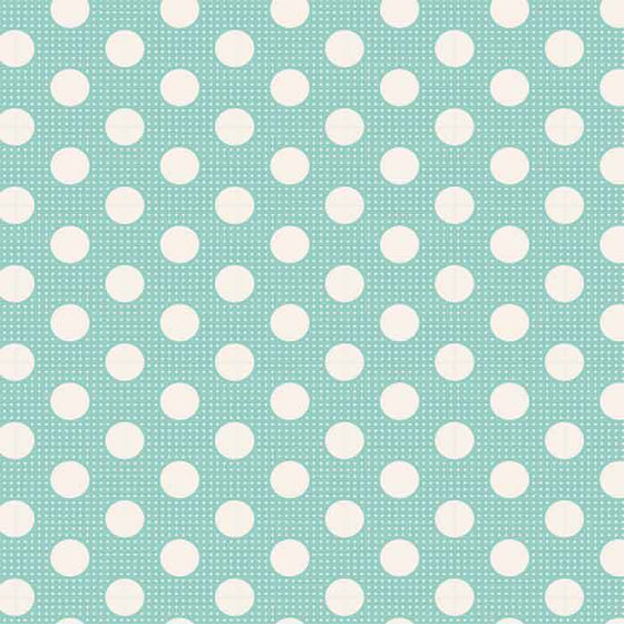 Tilda Patchwork Fabric Medium Dots Teal F6613 - The Fabric Bee