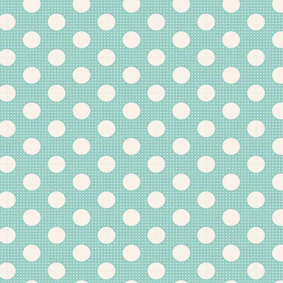 Tilda Patchwork Fabric Medium Dots Teal F6613 - The Fabric Bee