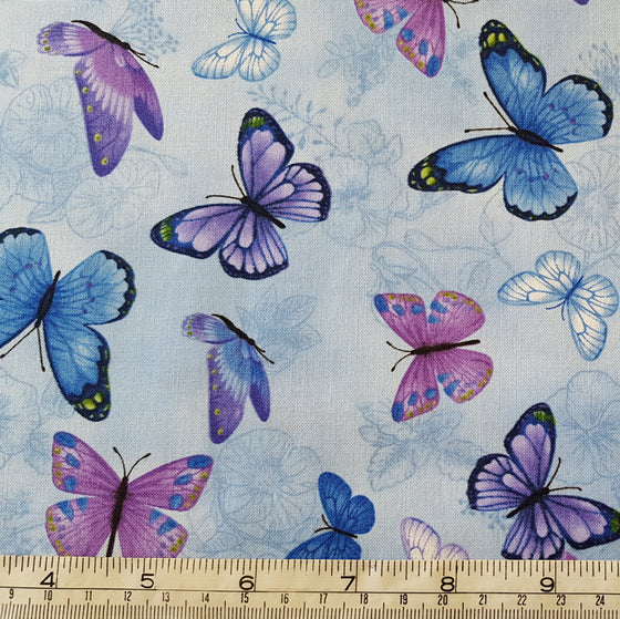 Timeless Treasures Fabric C7725 Pansy Paradise F7047