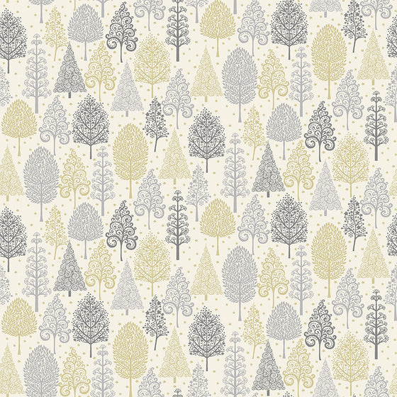 Makower UK Scandi 2356/S Trees Grey F7072