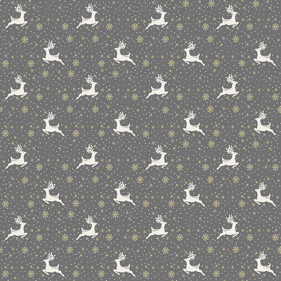 Makower UK Scandi 2357/S Reindeer Grey F7074
