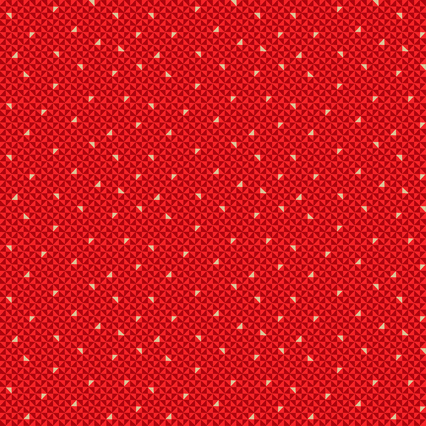 Makower UK Santa Express 2384/R Geo Red F7107