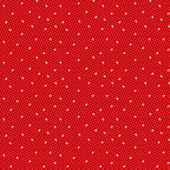 Makower UK Santa Express 2384/R Geo Red F7107