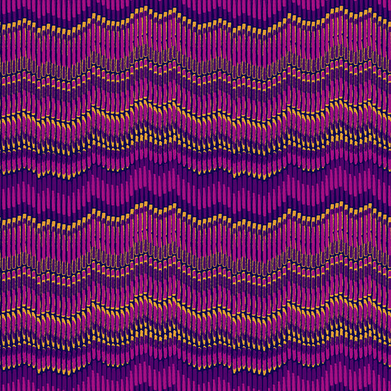 Henna from Makower UK 2397/P Moire Stripe Pink F7162