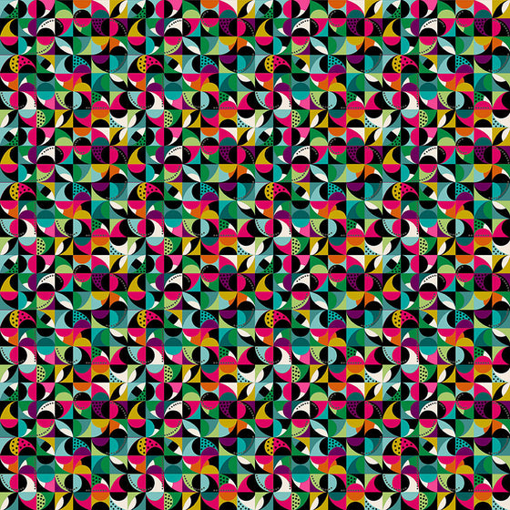 Jewel Tones by  Makower UK 2301/T Mosaic Turquoise F7170