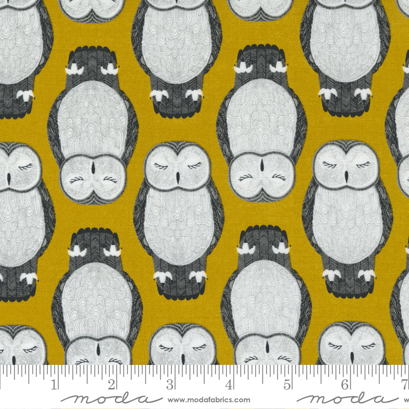 Moda Nocturnal 48332 14 Owls on Gold F7212