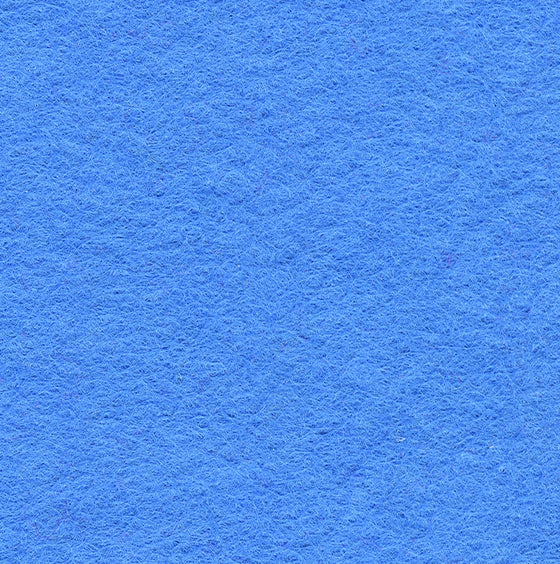 Wool Mix Felt by the Metre - Mid Blue - The Fabric Bee