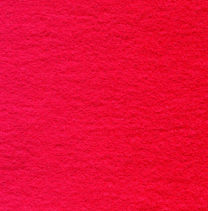 Wool Mix Felt 12" Square Red - The Fabric Bee