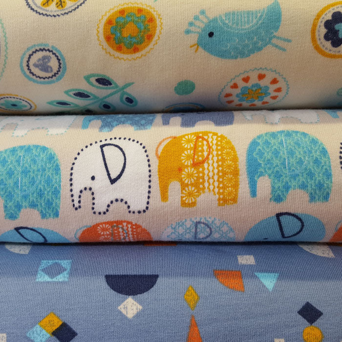 Jersey Fabric Fleece backed - The Fabric Bee