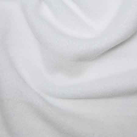 White Polyester Fleece - The Fabric Bee