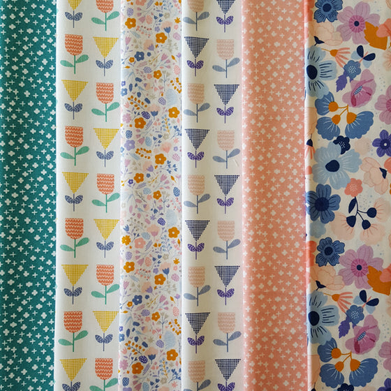 Makower UK Floral Splendor 6 Fat Quarter Pack