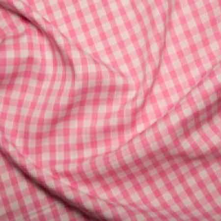 Polyester/cotton Woven Gingham 1/4 Inch Pink - The Fabric Bee