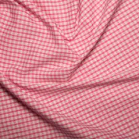 Polyester/cotton Woven Gingham 1/8th Inch Pink - The Fabric Bee