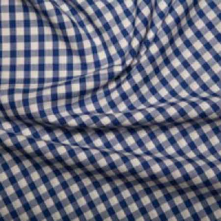 Polyester/cotton Woven Gingham 1/4 Inch Royal - The Fabric Bee