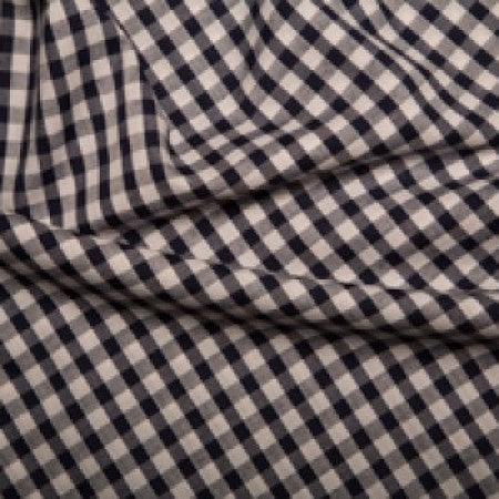 Polyester/cotton Woven Gingham 1/4 Inch Navy - The Fabric Bee