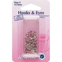 Hooks and Eyes Size 0 H400.0 - The Fabric Bee