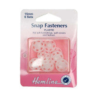 Snap Fasteners Plastic 15mm H424 - The Fabric Bee