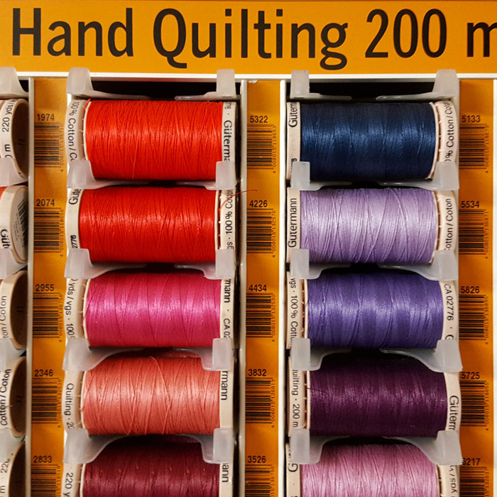 A Thread to Match your Fabric Order: Gutermann Hand Quilting Thread - The Fabric Bee