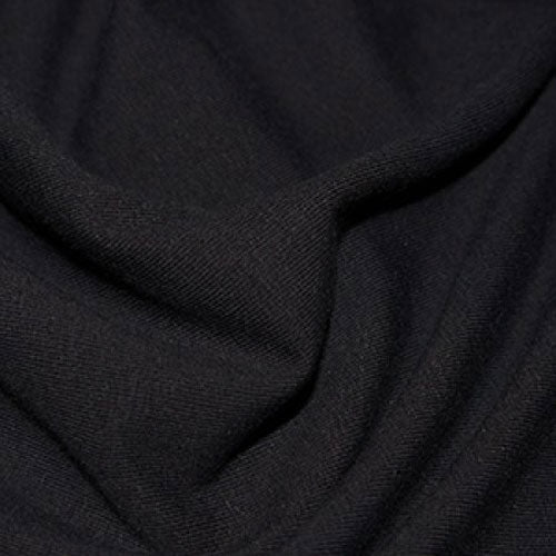 Jersey Fabric Plain Black - The Fabric Bee