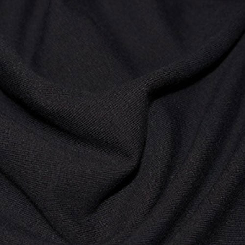 Jersey Fabric Plain Black - The Fabric Bee