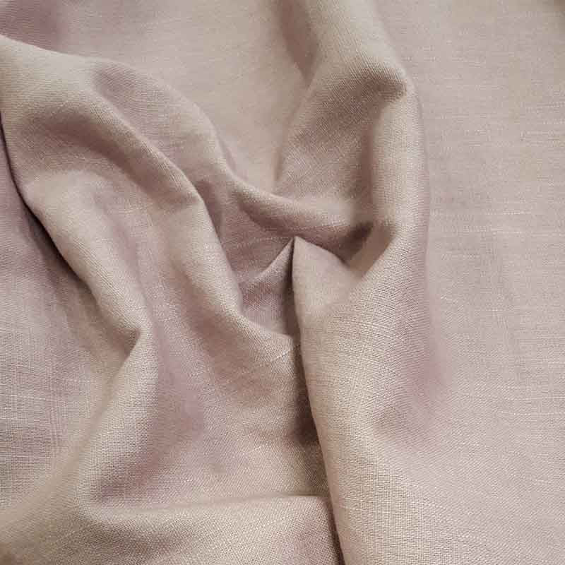 Washed Linen Fabric Dusky Mauve 2038L - The Fabric Bee